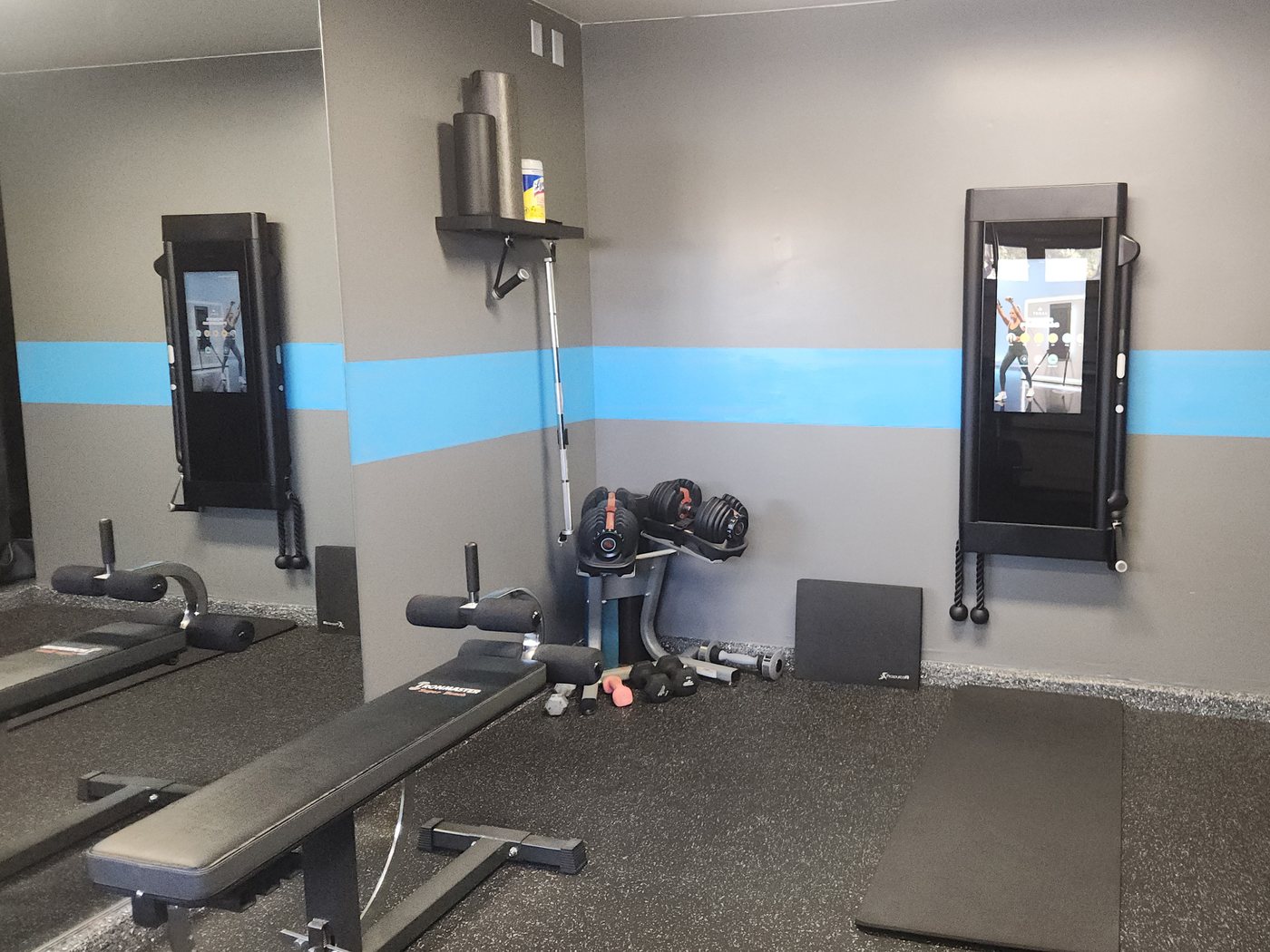 Home gym and training space.