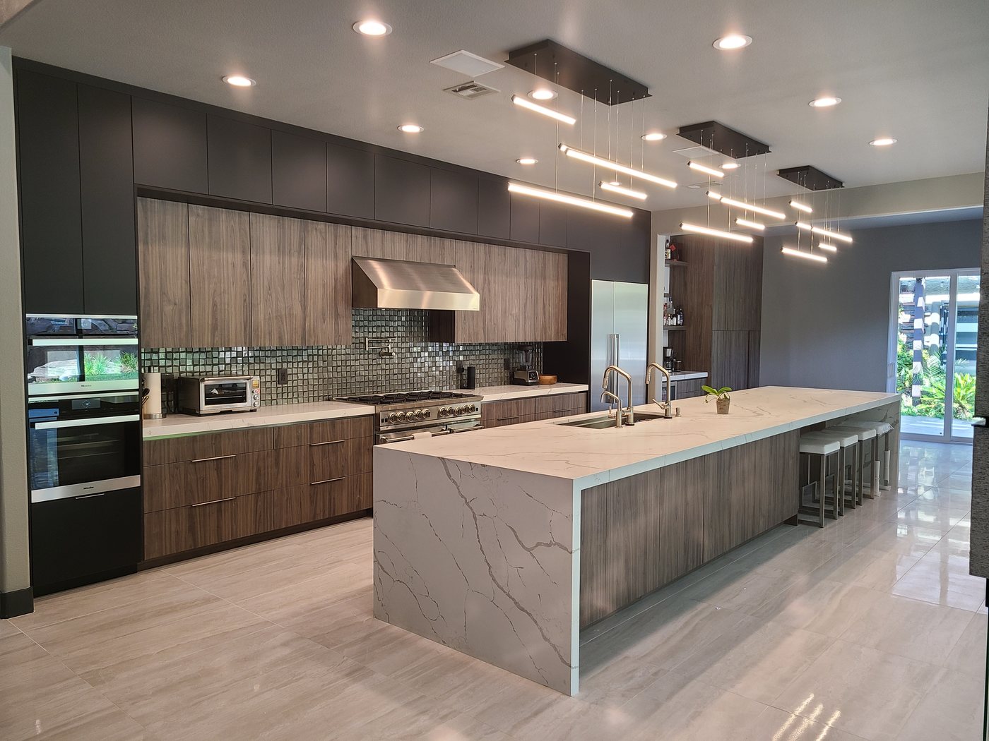 Kitchen and dining space at Bear Falls Resort.